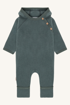 Hust&Claire - HCMevi Hood Wool/ Wollfleeceoverall Balsam/green